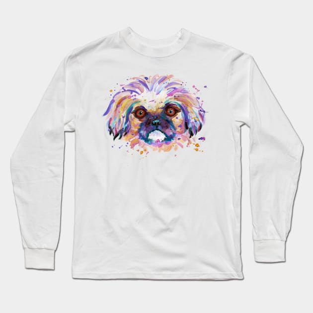 Peke Long Sleeve T-Shirt by AgniArt